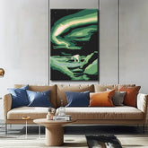 Painting by Numbers Howling Wolf in the Northern Lights Shipping from DE